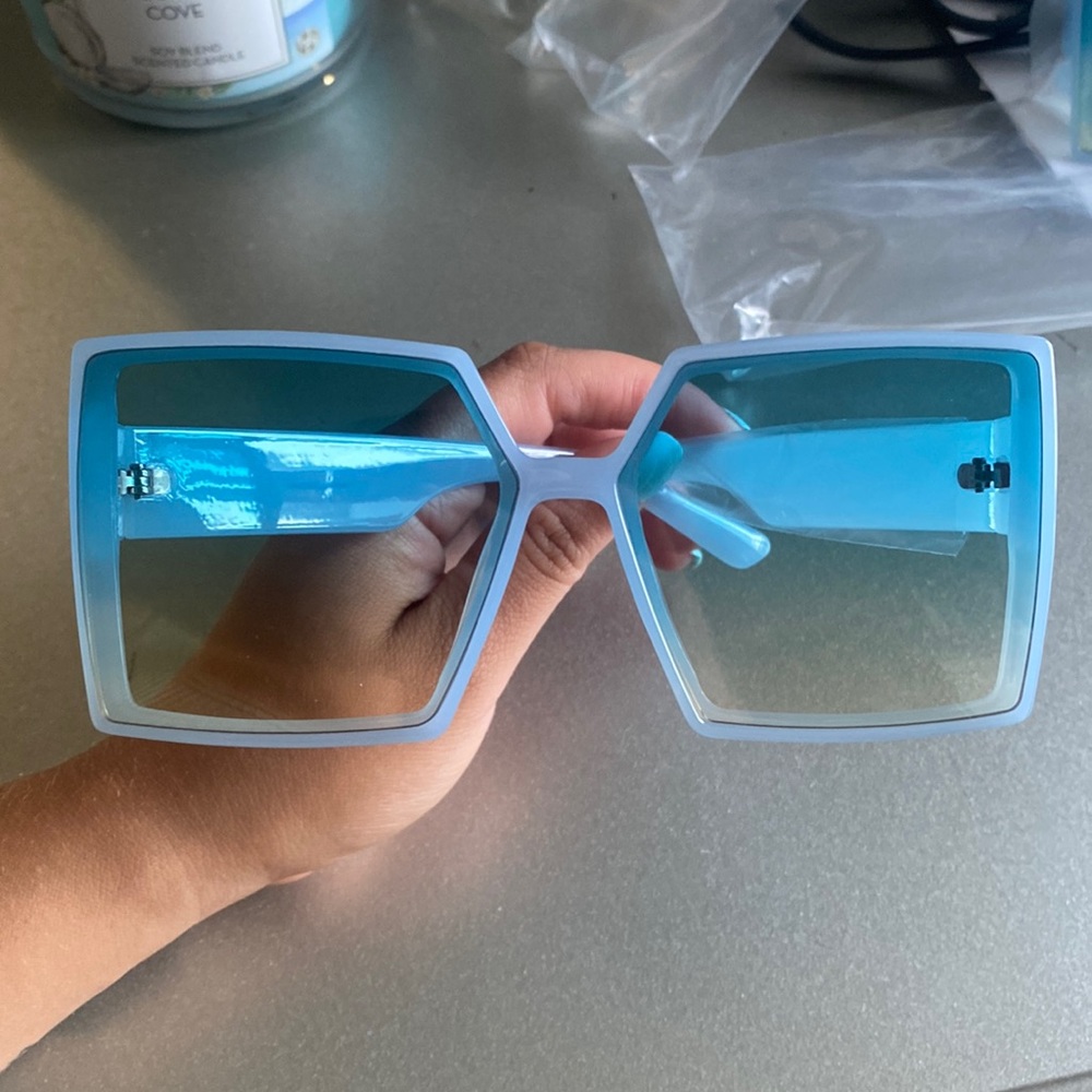 Blue sunglasses